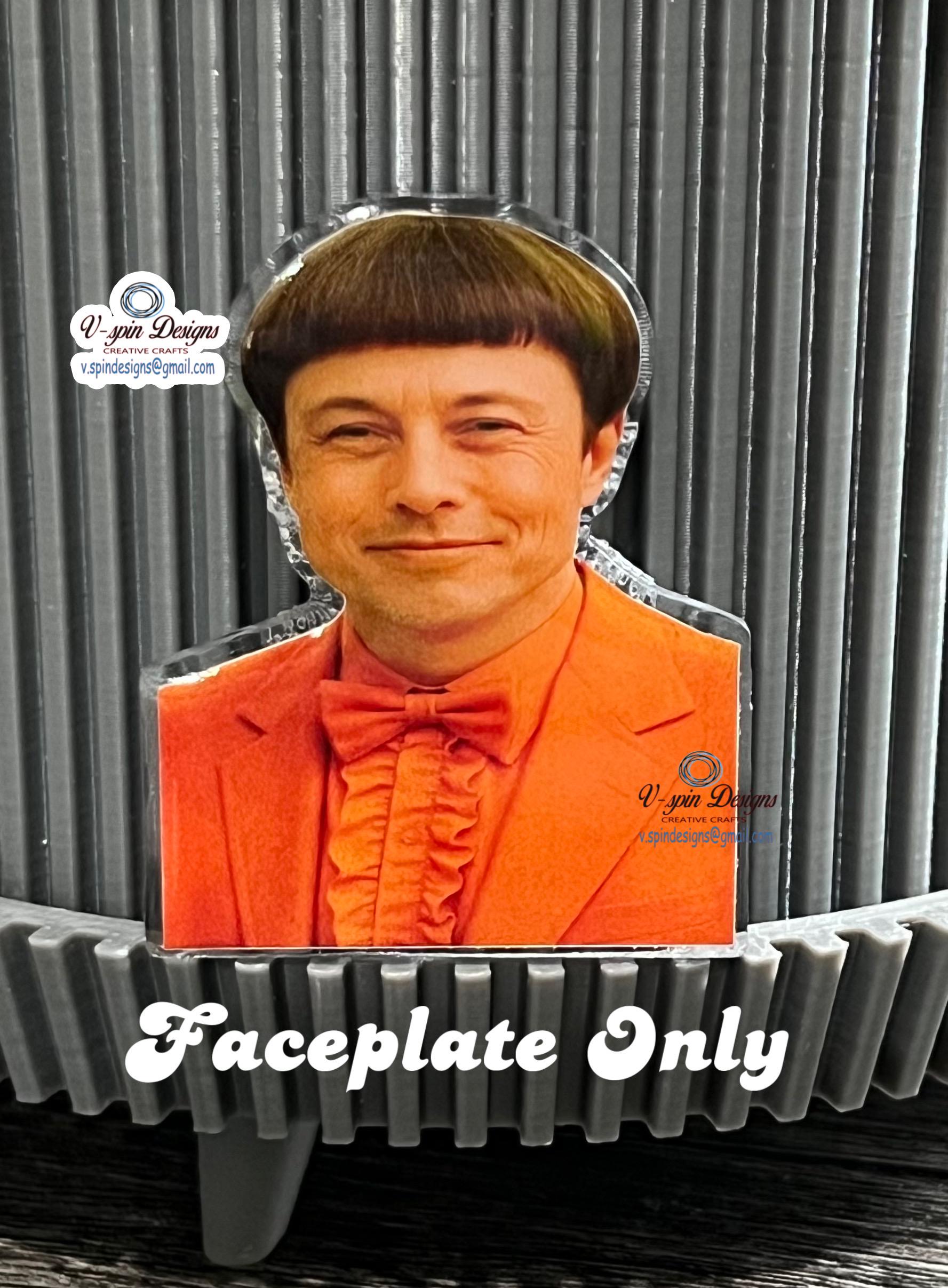 Funny Face Badge Reel: "Dumb or Dumber" Interchangeable Acrylic ID Holder