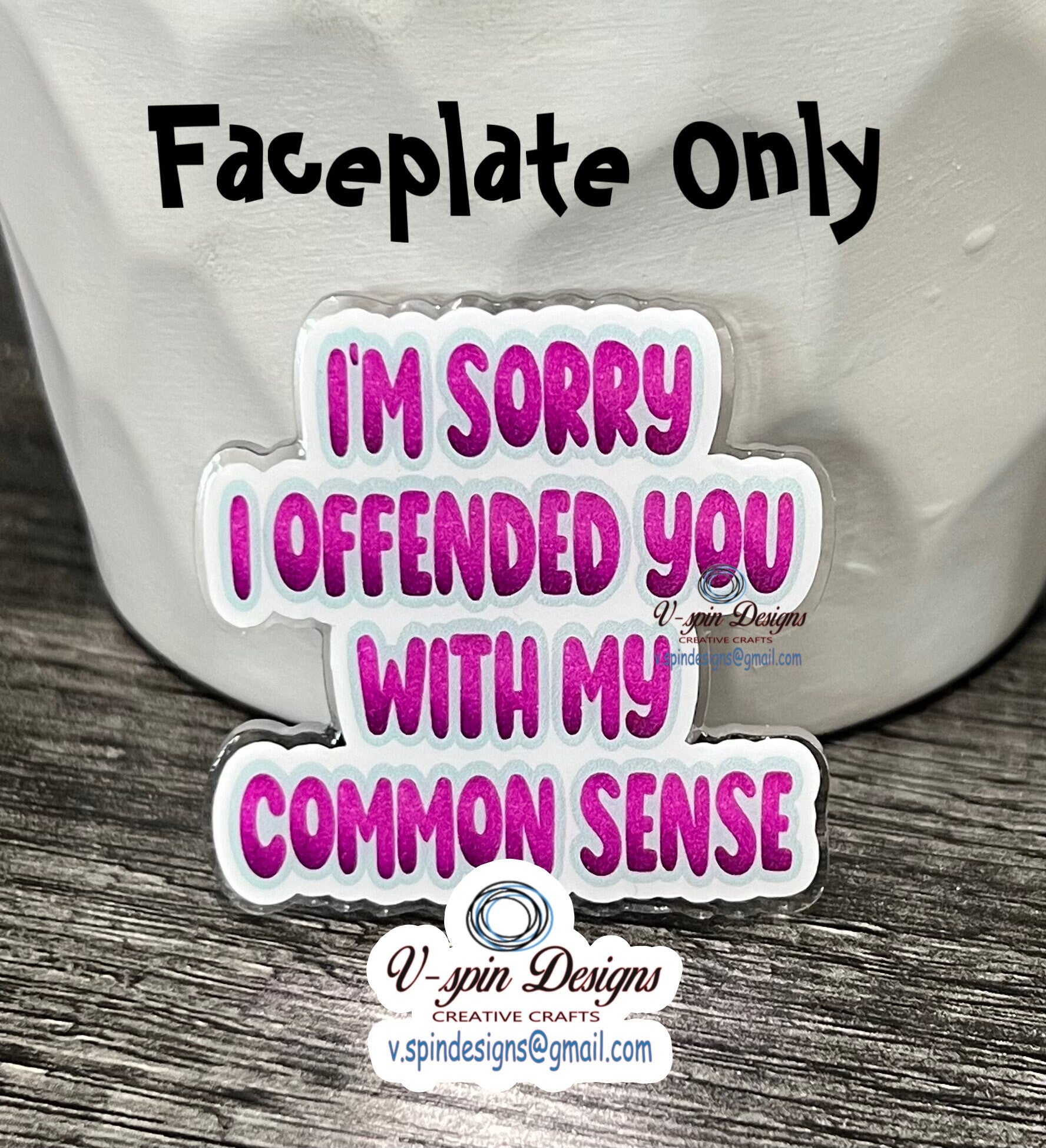 Funny “I’m sorry I offended you with my Common Sense” Badge reel/ID Holder/card holder/nurse badge reels/funny badge reels/