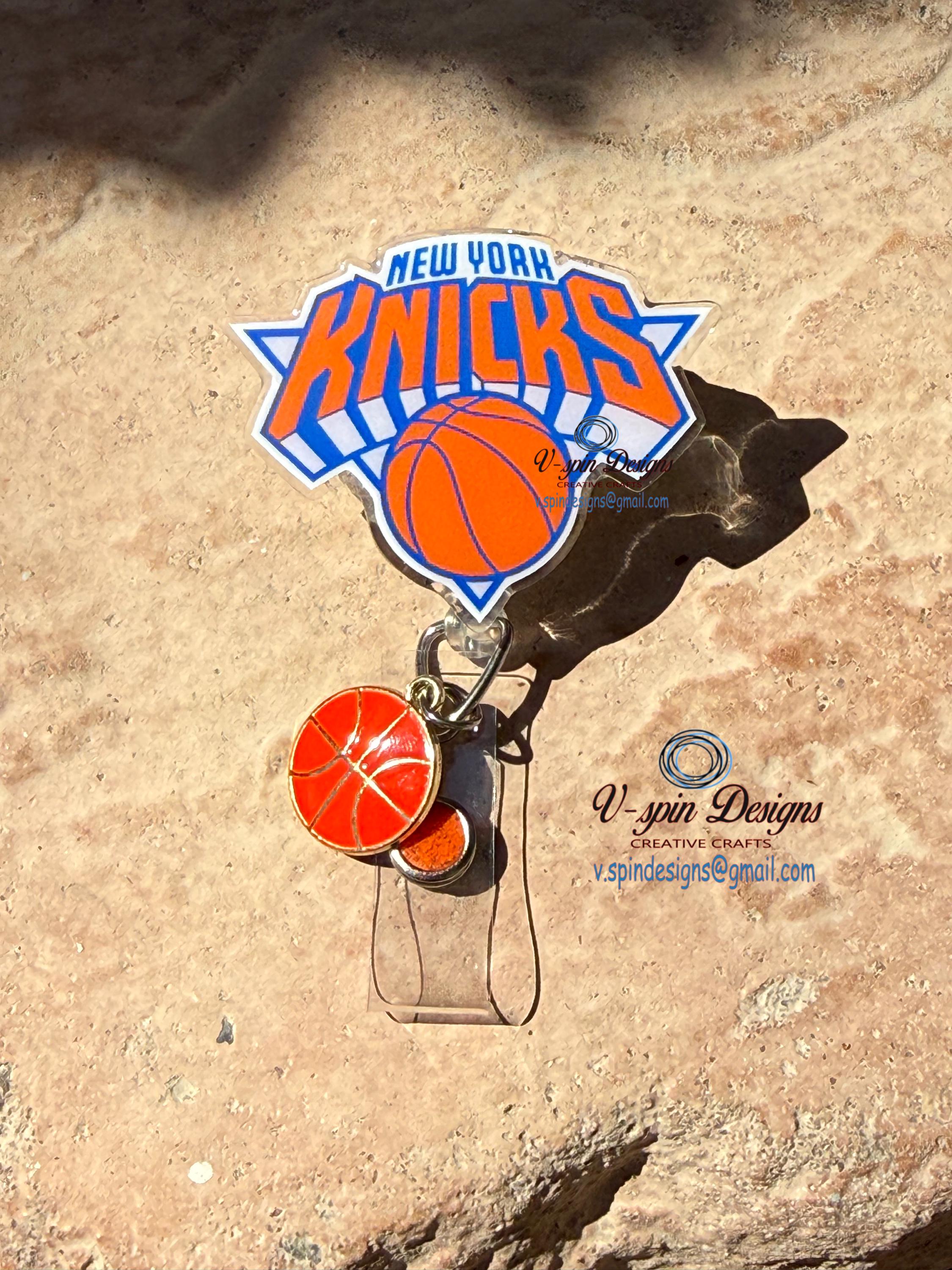Custom Basketball Badge Reel | Sports Fan Retractable Acrylic ID Holder