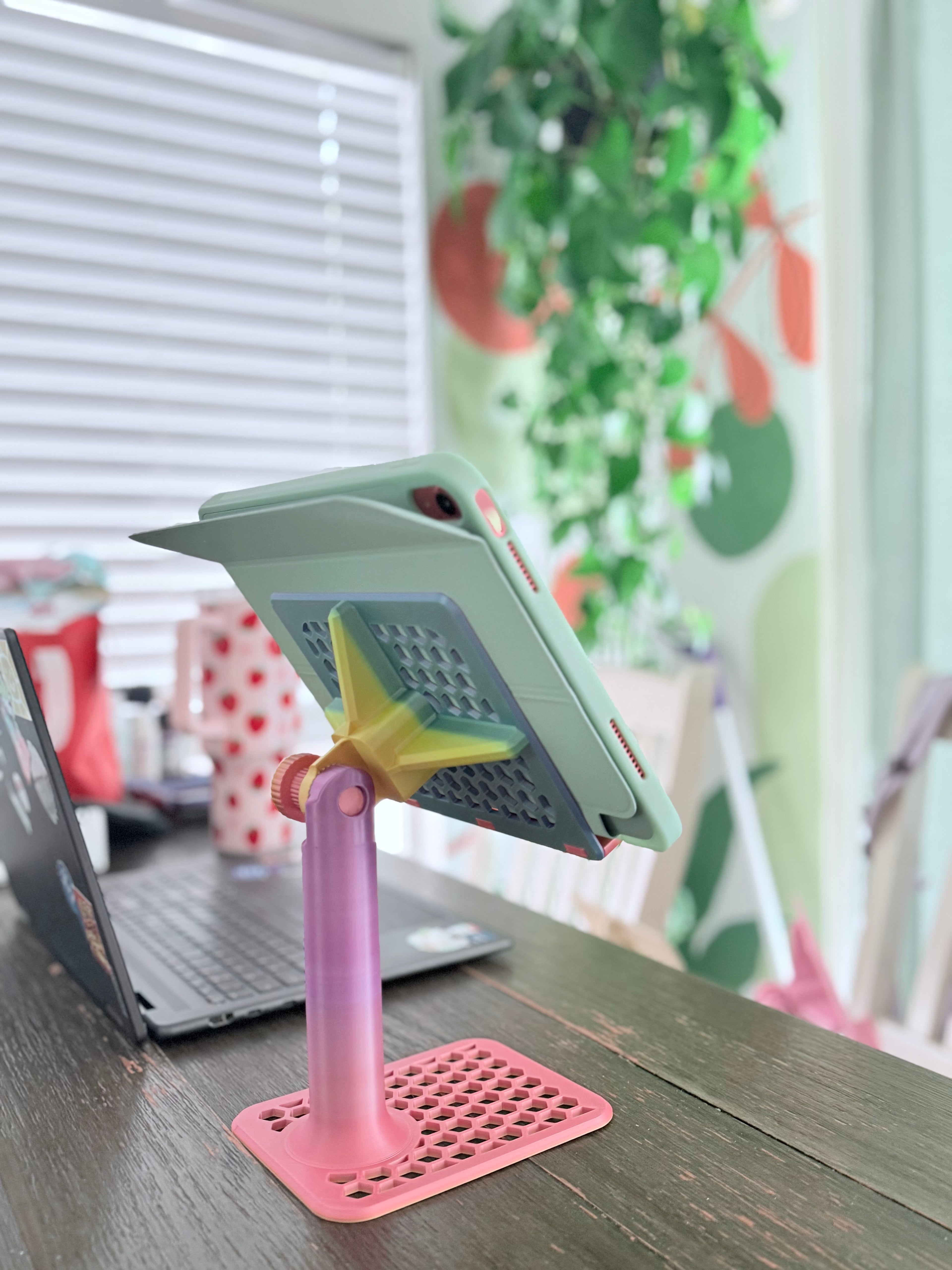 Ergonomic iPad Stand – Adjustable Tablet Holder for School, Home & Office