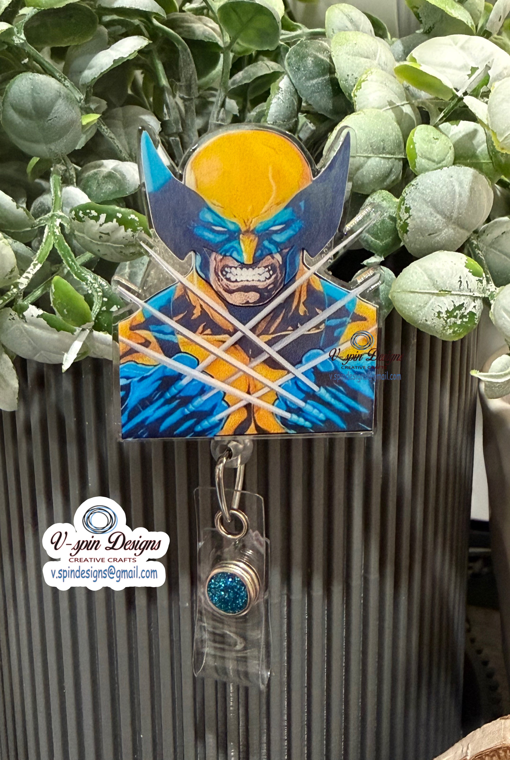 Super Hero Retractable Badge Reel – 2" Acrylic