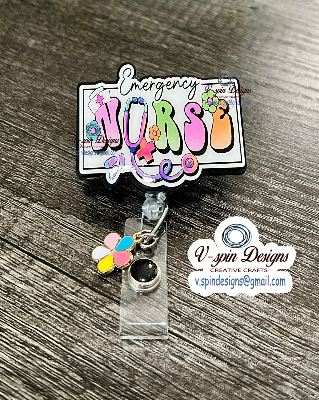 Emergency Nurse Badge reel