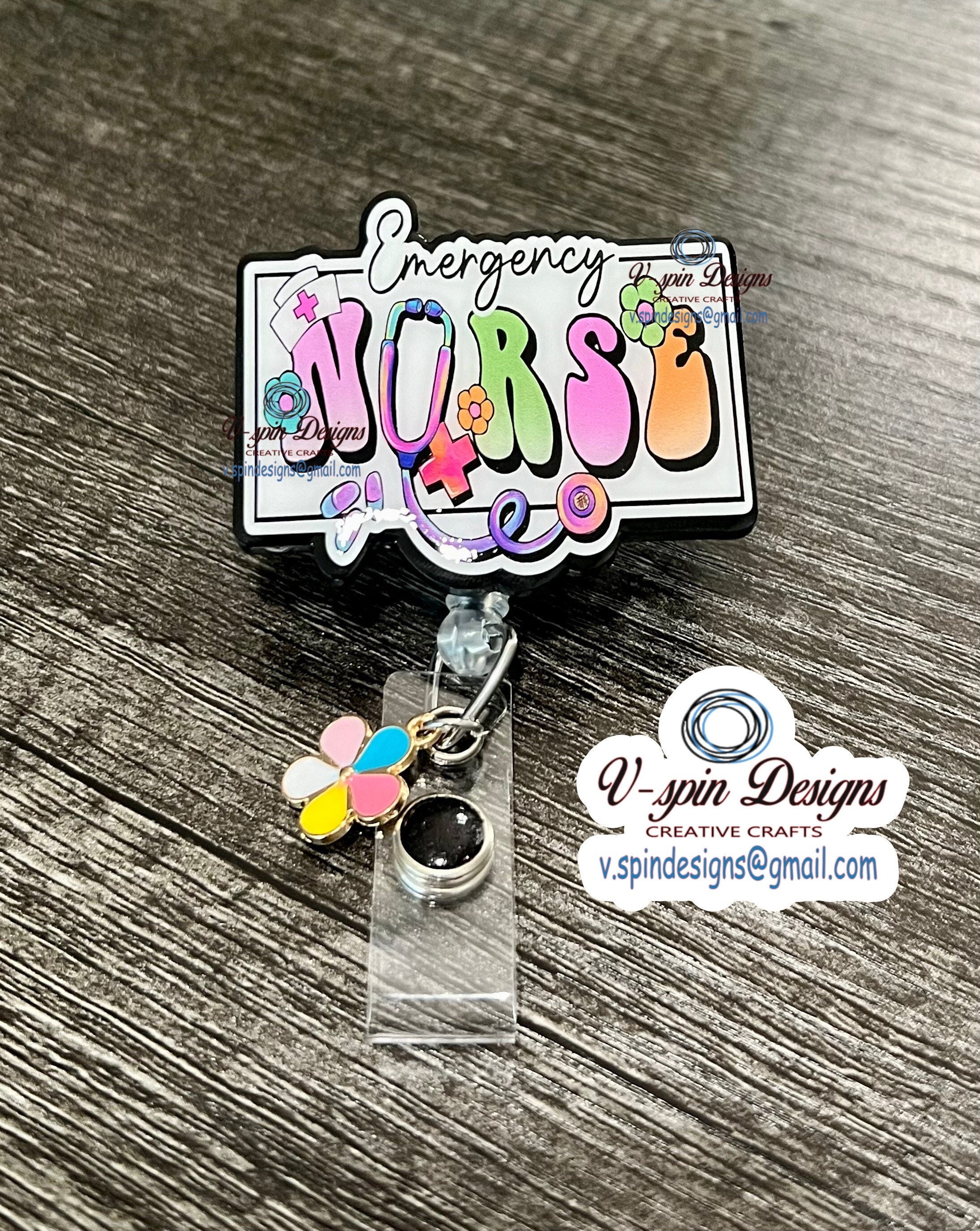 Emergency Nurse Badge reel
