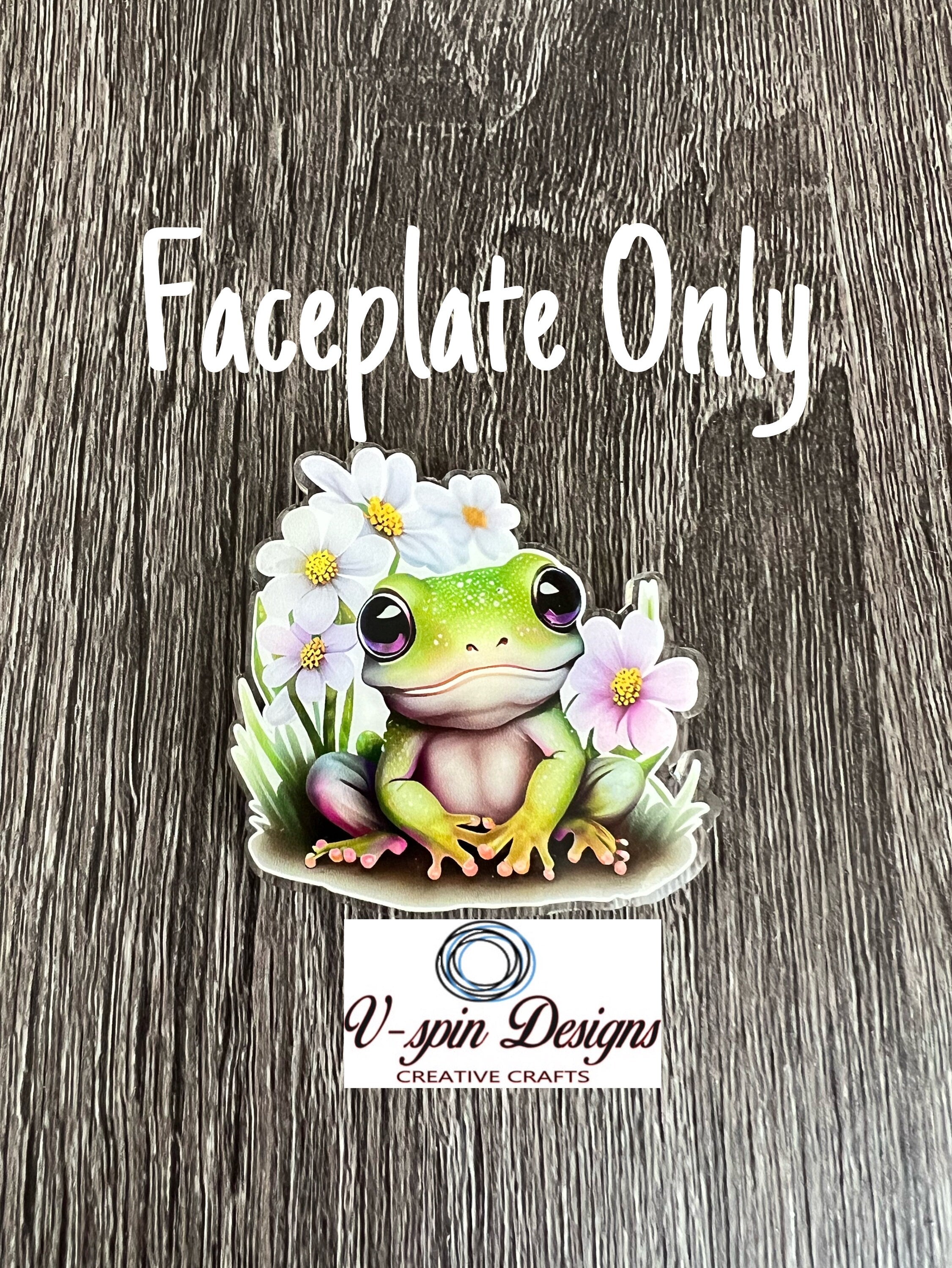 Cute Baby Frog Badge Reel | Retractable Acrylic ID Holder