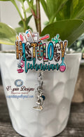 Histology Tech badge reel/ID Holder card holder/nurse/teachers/science badge reels