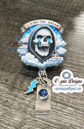 Living the Dream Badge reel/ID Holder card holder/nurse/teachers/fun/silly