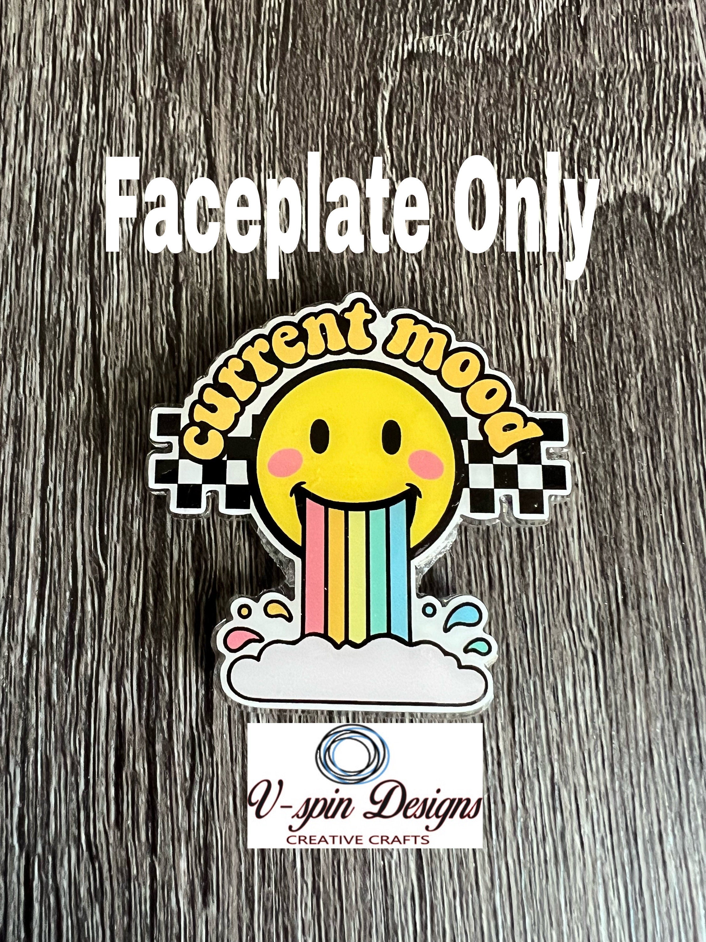 "Current Mood" Rainbow Badge Reel | Funny Inspirational Retractable ID Holder