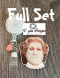 "Hellooo" Funny Badge Reel: Acrylic Retractable ID Holder