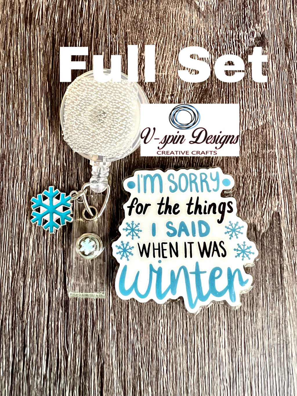 Funny “Sorry for what I said” badge reel/ID Holder/nurse badge reels/gift for teachers/funny badge reels