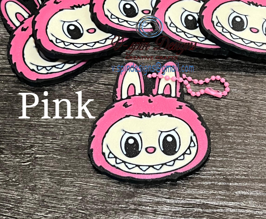 3D Printed Monster Keychain: Backpack Charm, Purse Zipper Pull