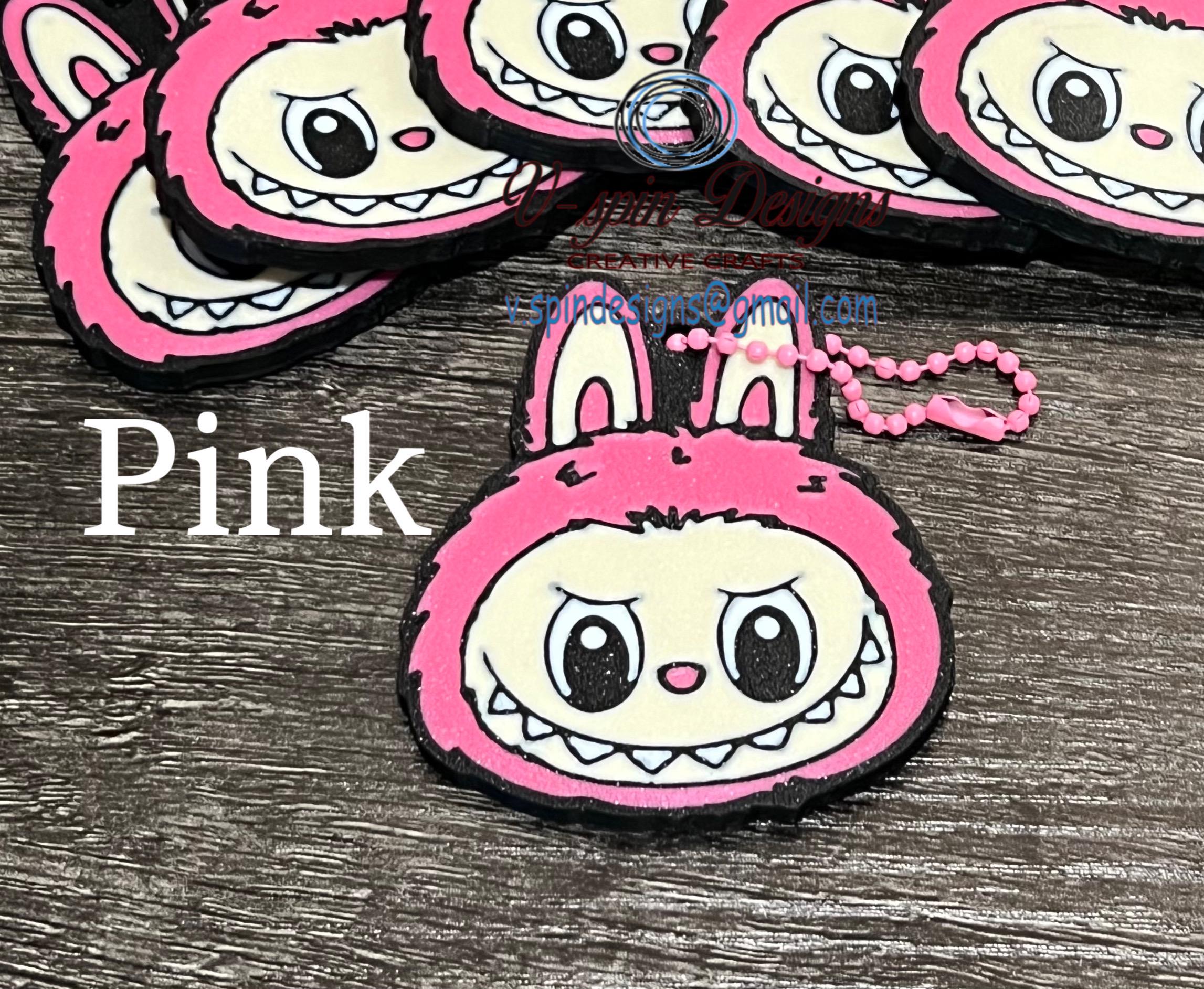 3D Printed Monster Keychain: Backpack Charm, Purse Zipper Pull