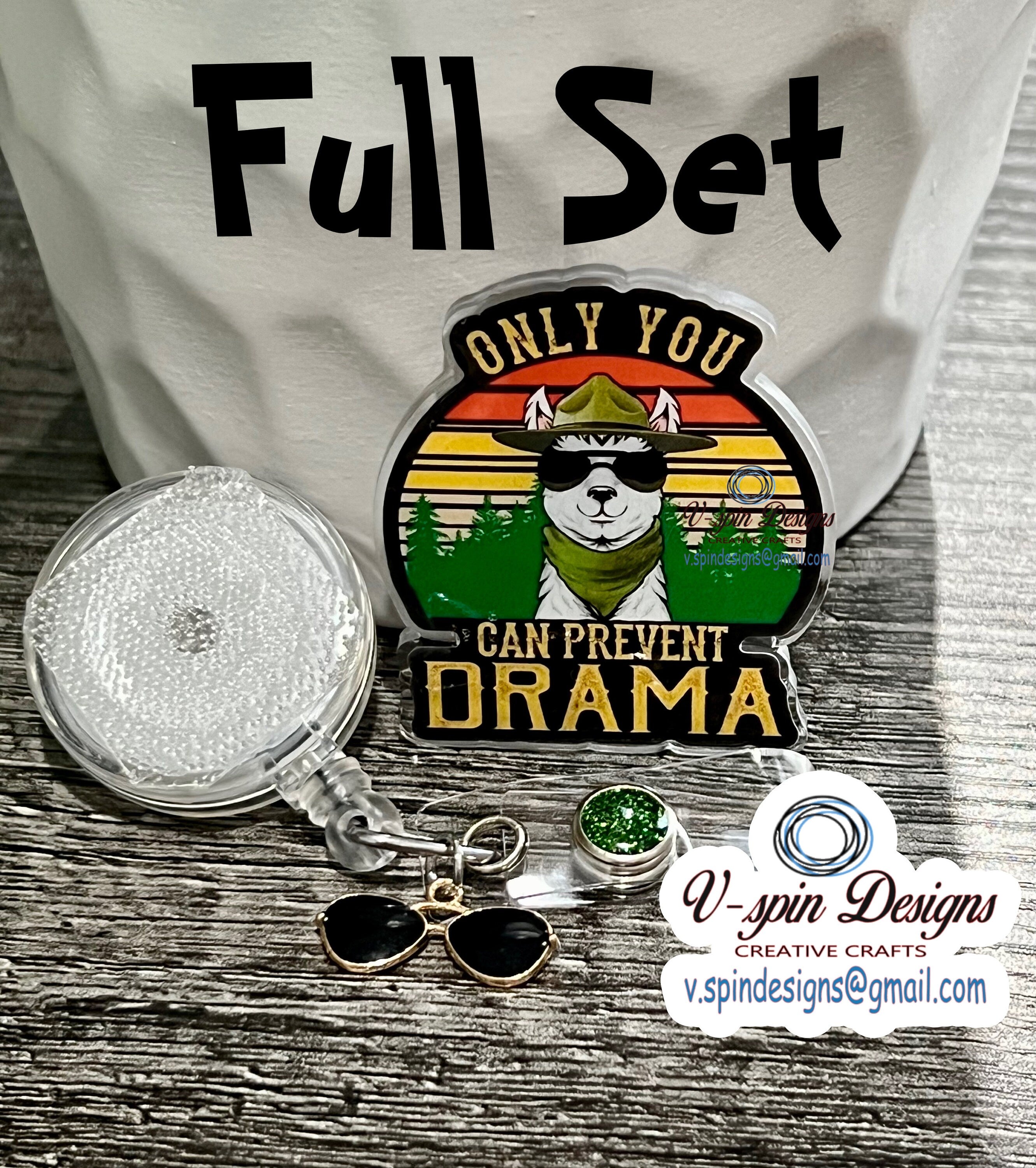 Only you can prevent Drama Llama Badge reel/ID Holder/card holder/nurse/fun/silly