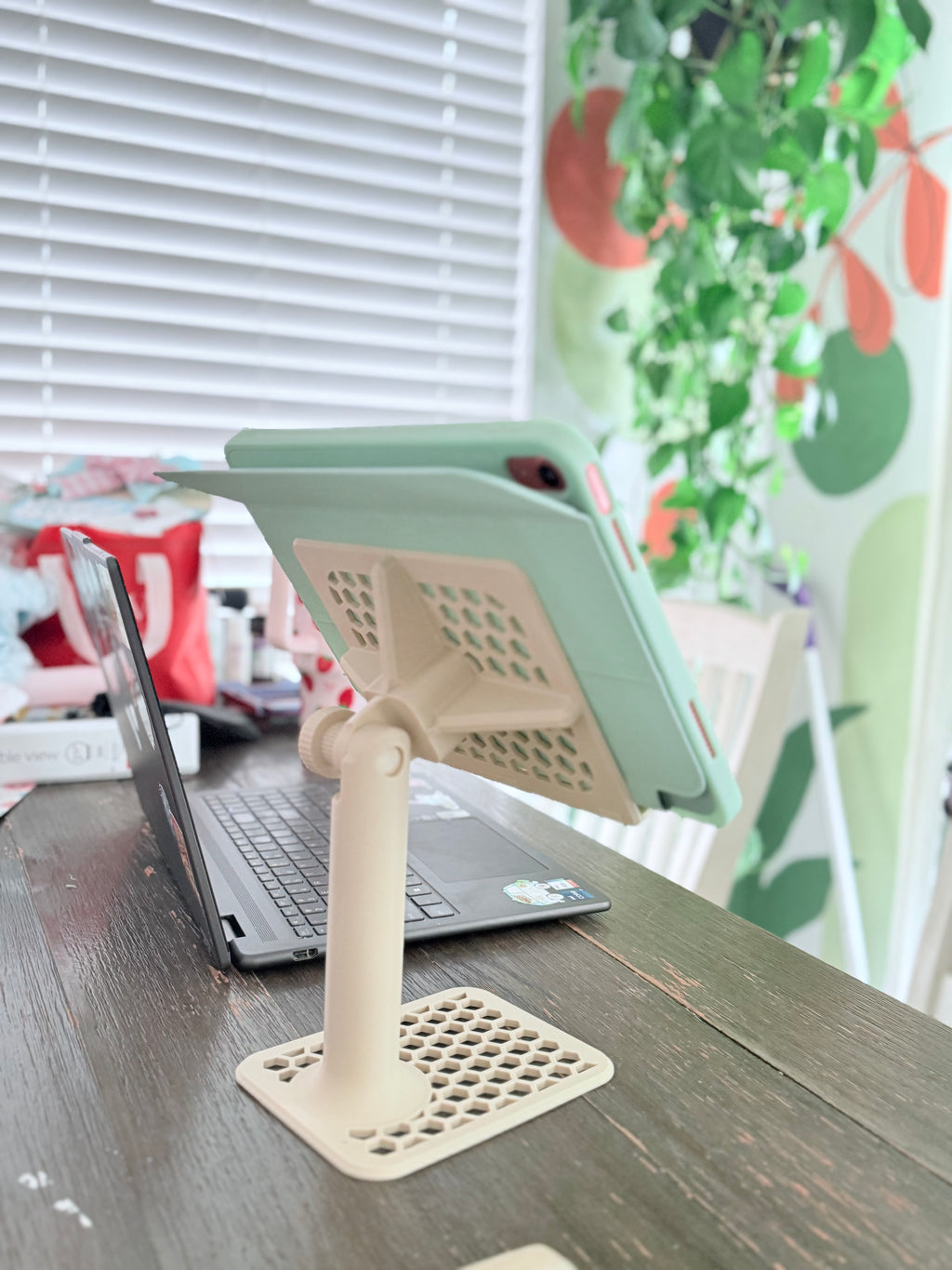 Ergonomic iPad Stand – Adjustable Tablet Holder for School, Home & Office