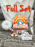 "It's Just a Bad Day, Not a Bad Life" Badge Reel | Inspirational Retractable ID Holder