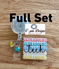 Ultrasound Tech Badge Reel | Retractable Acrylic ID Holder