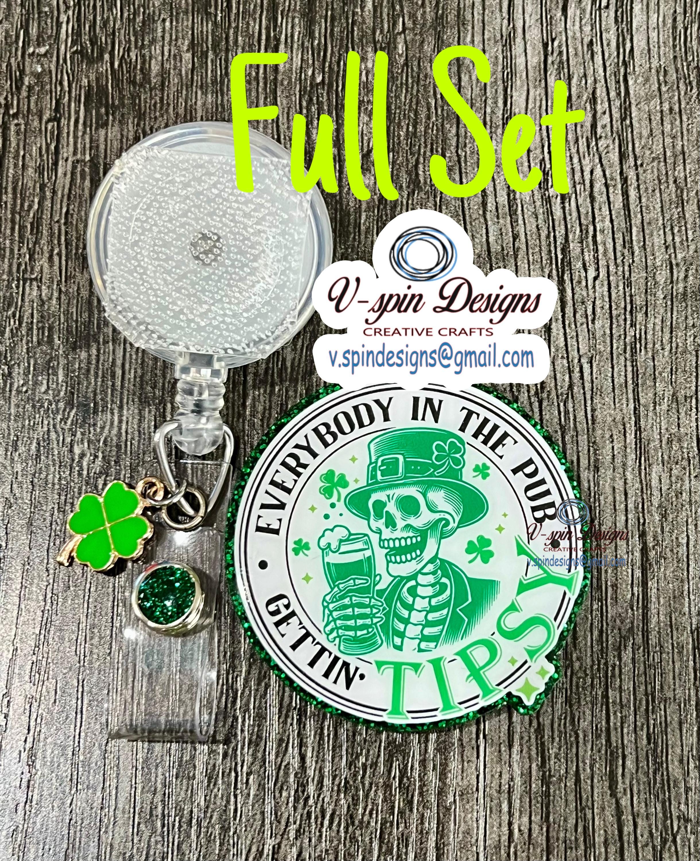 Funny St. Patrick’s Day “Everybody in the Pub”” Badge reel/ID Holder card holder/nurse/teachers/fun/silly