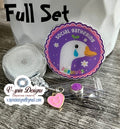 "Social Gathering Survivor" Goose Badge Reel | Funny Retractable ID Holder