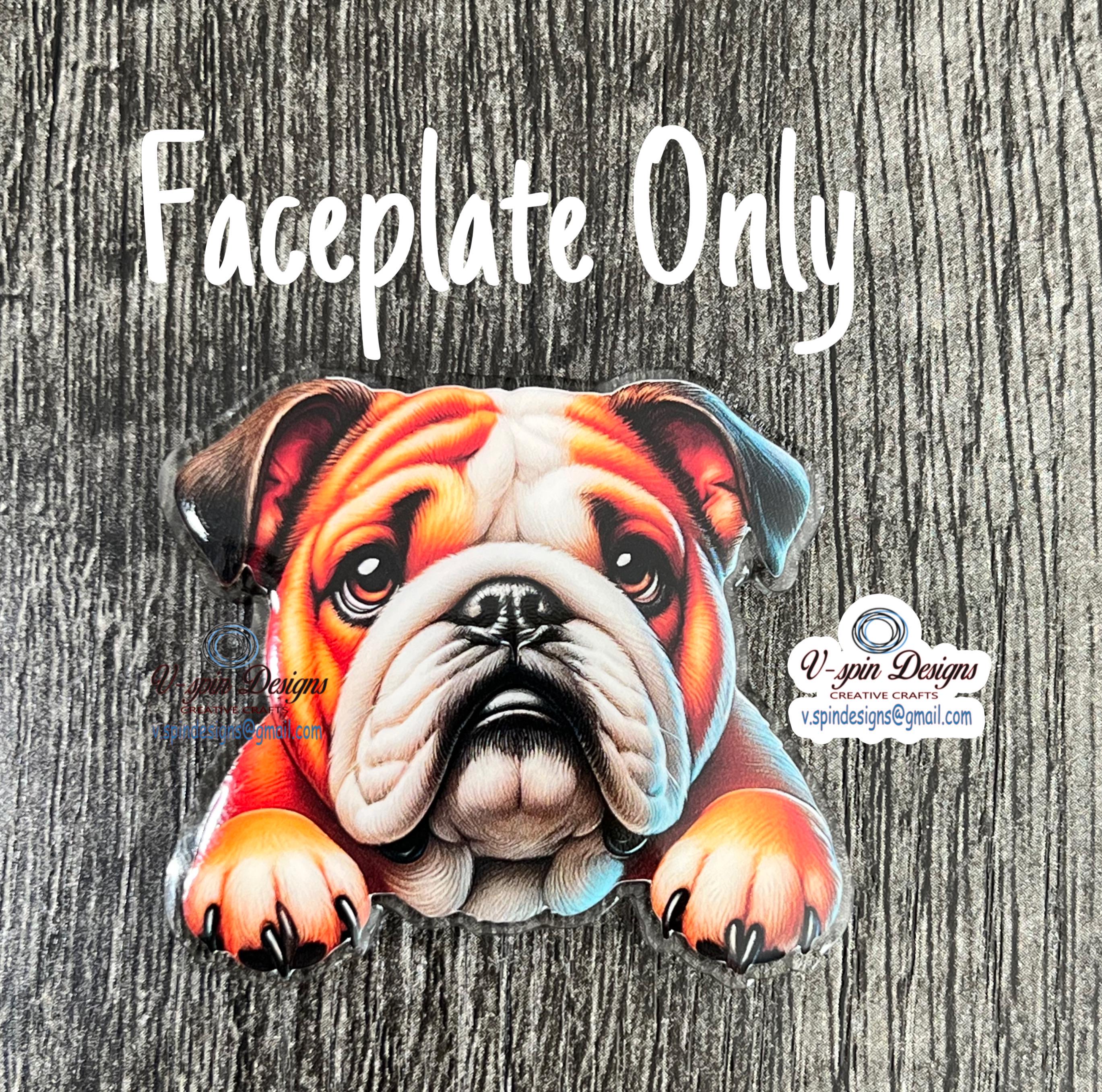 Bulldog badge reel/ID Holder/card holder/dogs/nurse badge reels