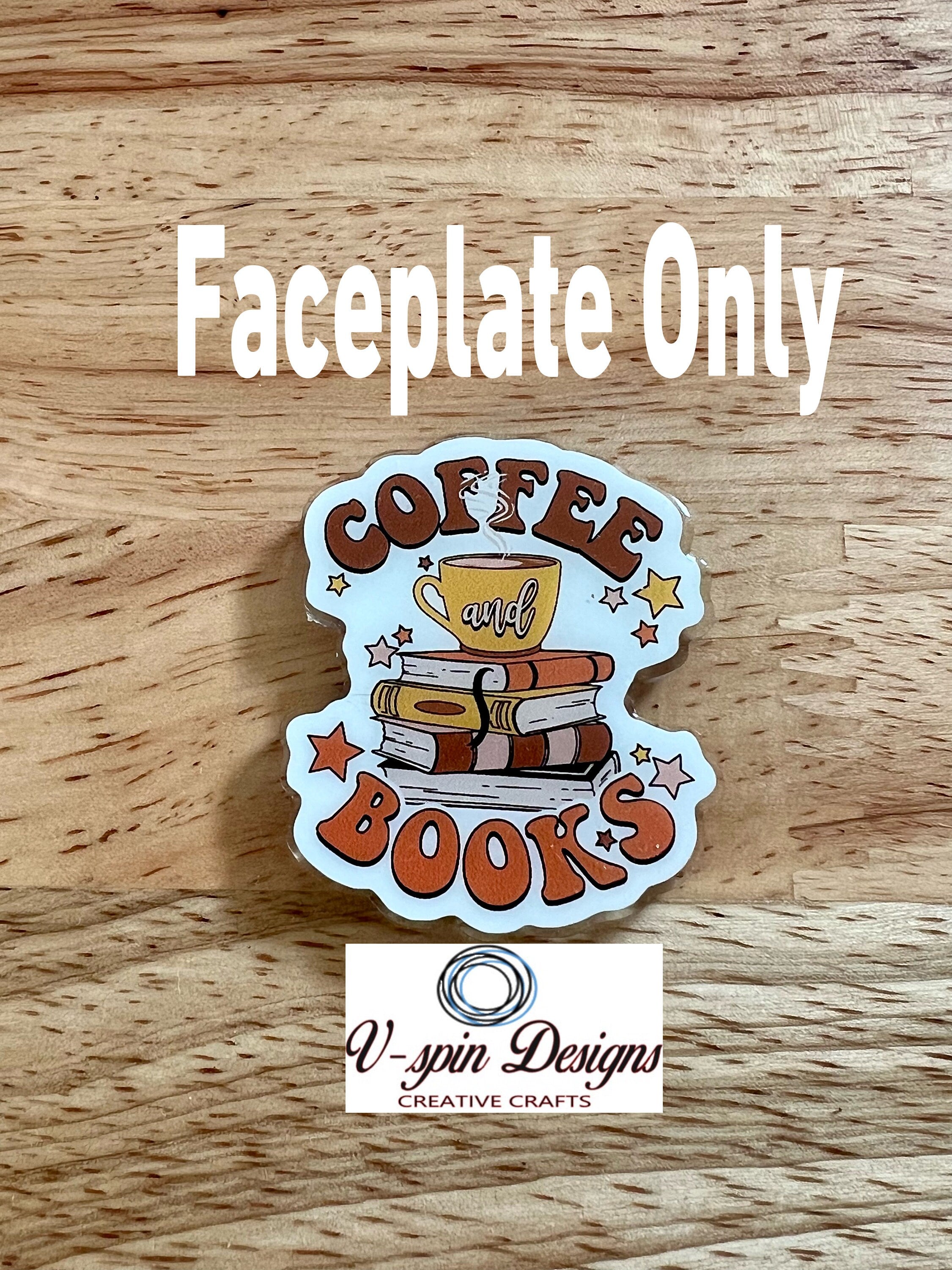 Coffee and Books badge reel/ID Holder/nurses/teachers/book badge reels