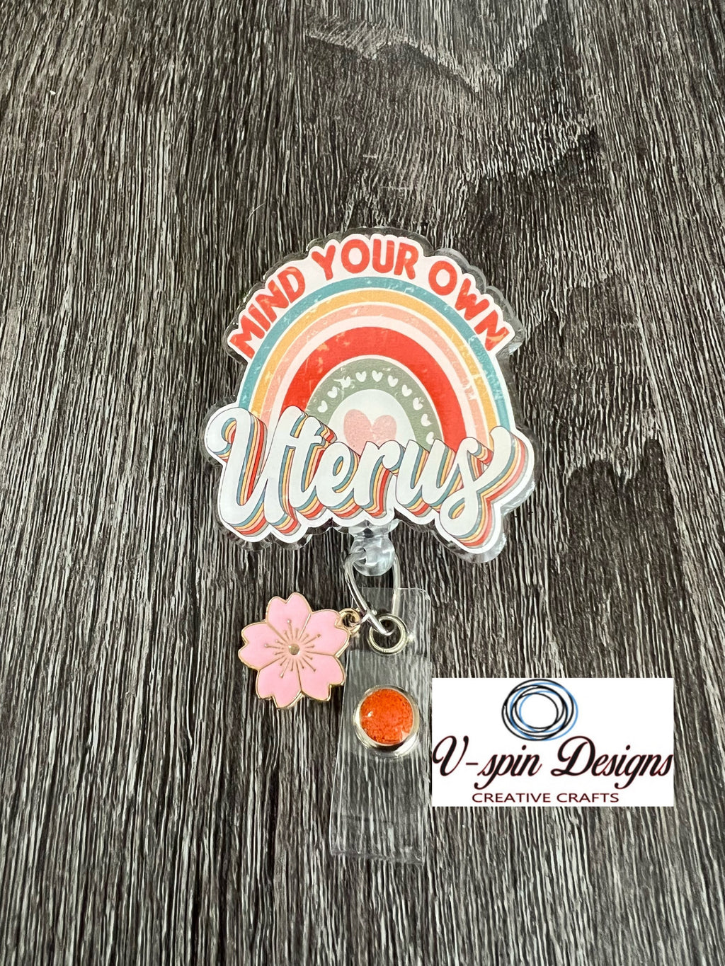 Funny Uterus badge reel/ID Holder/nurses/teachers/uterus/gynocology/gyno