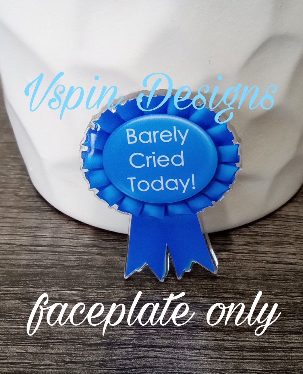 Barley Cried Today Blue-ribbon award Badge reel