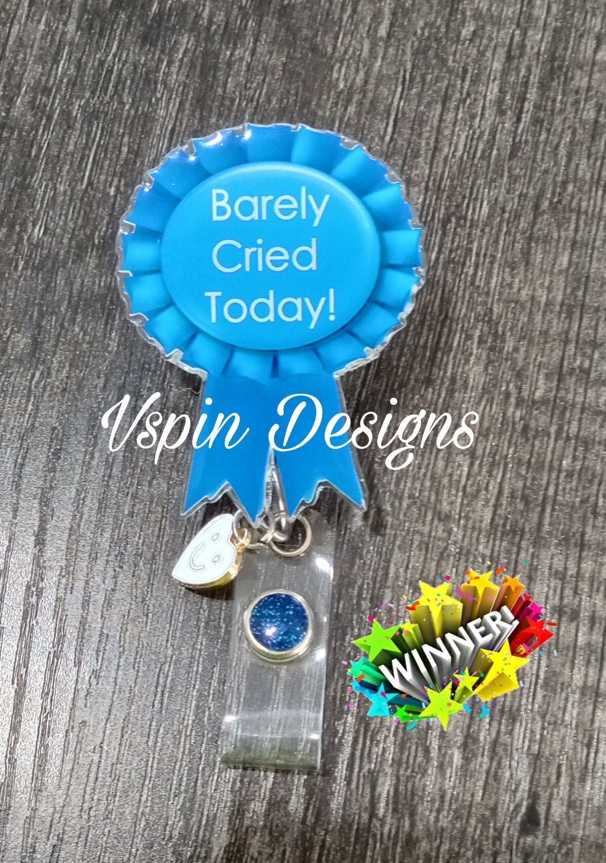 Barley Cried Today Blue-ribbon award Badge reel