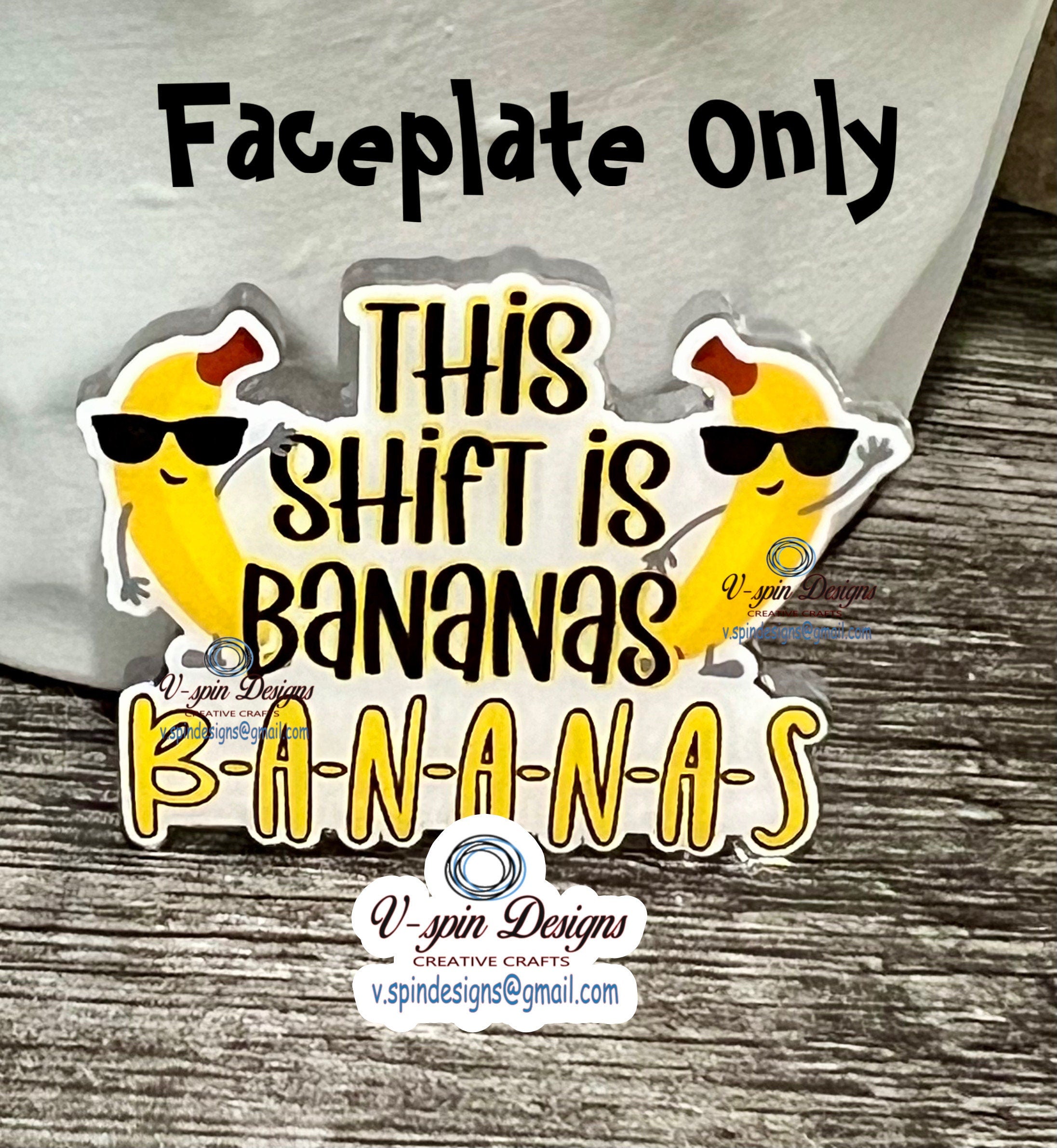 This shift is Bananas badge reel/ID Holder/nurses/teachers/students/funny badge reels