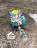 Super Hero Retractable Badge Reel – 2" Acrylic