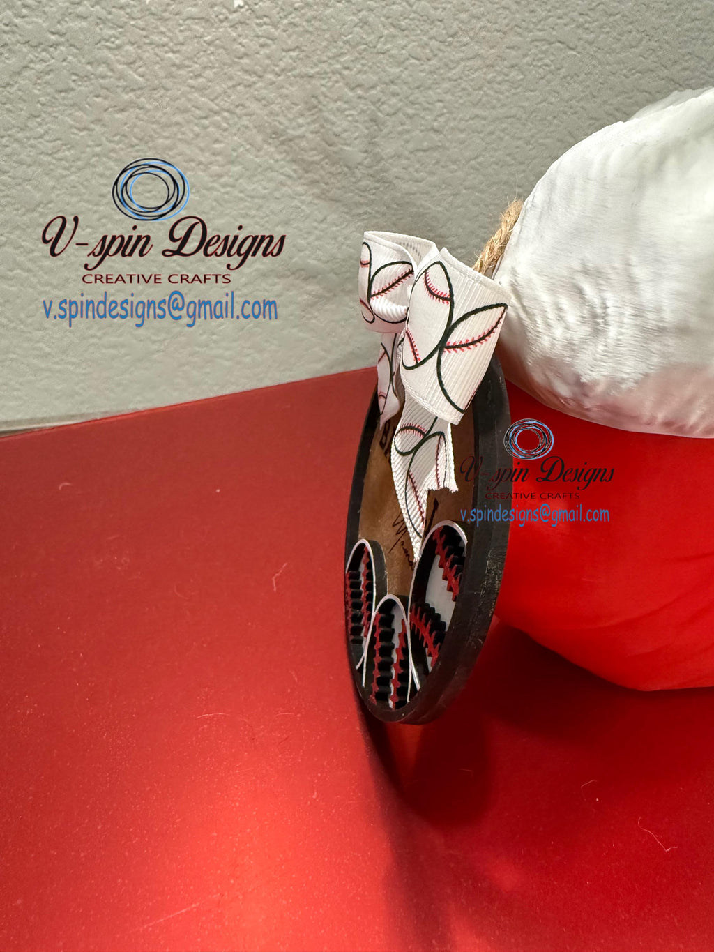 Baseball Mom Christmas Ornament | Handcrafted Wooden Tree Decoration