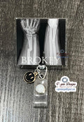 Brokey X-Ray Badge Reel: Funny Retractable ID Holder