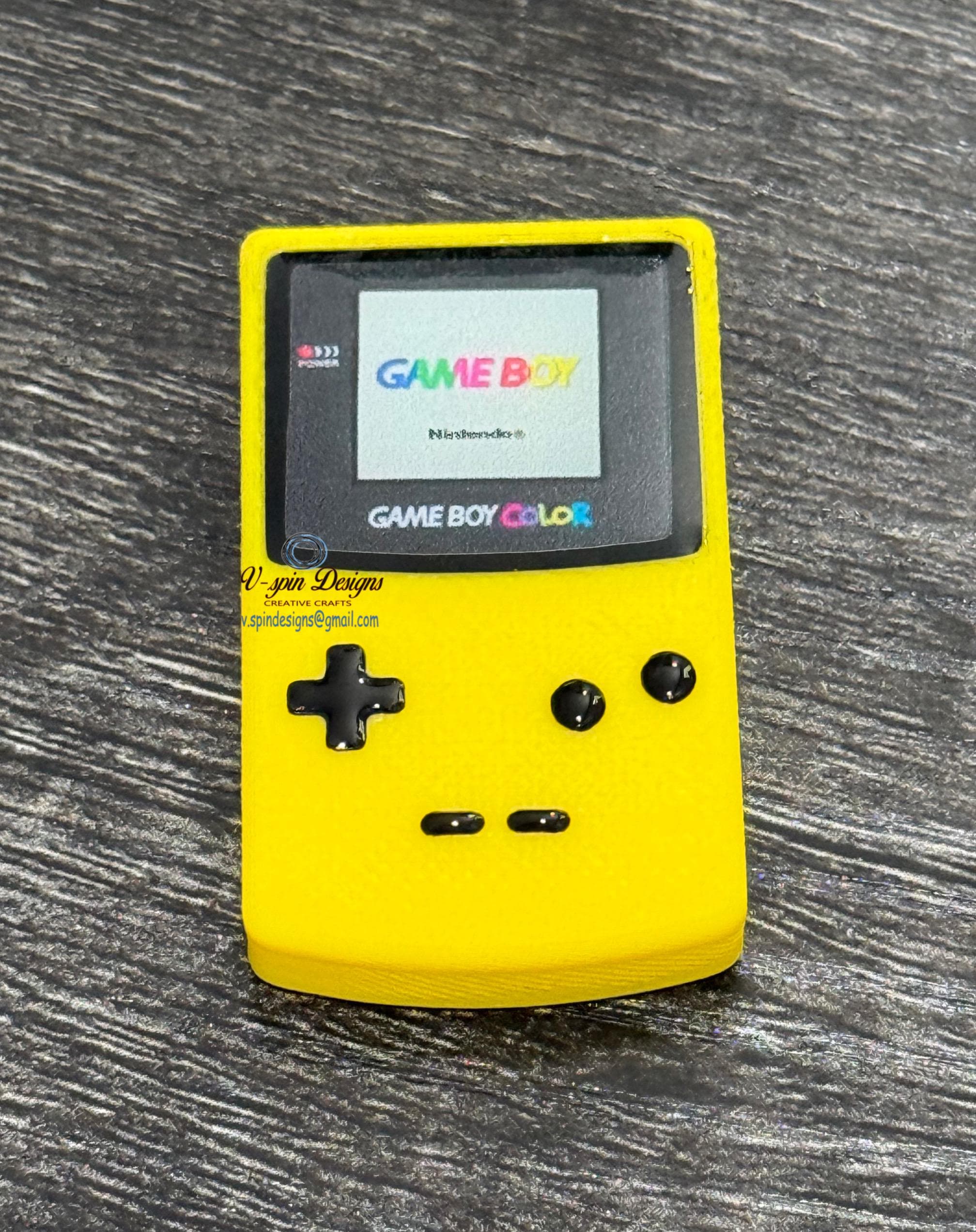 Old School Handheld Game Badge Reel | 3D Printed Retractable ID Holder for Gamers