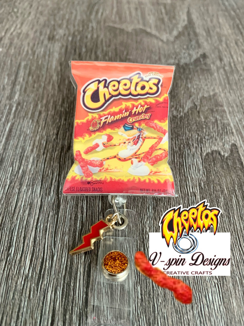 Hot Chips, retractable badge reel/ID holder/nurse/food/teachers/students/chip badge reels