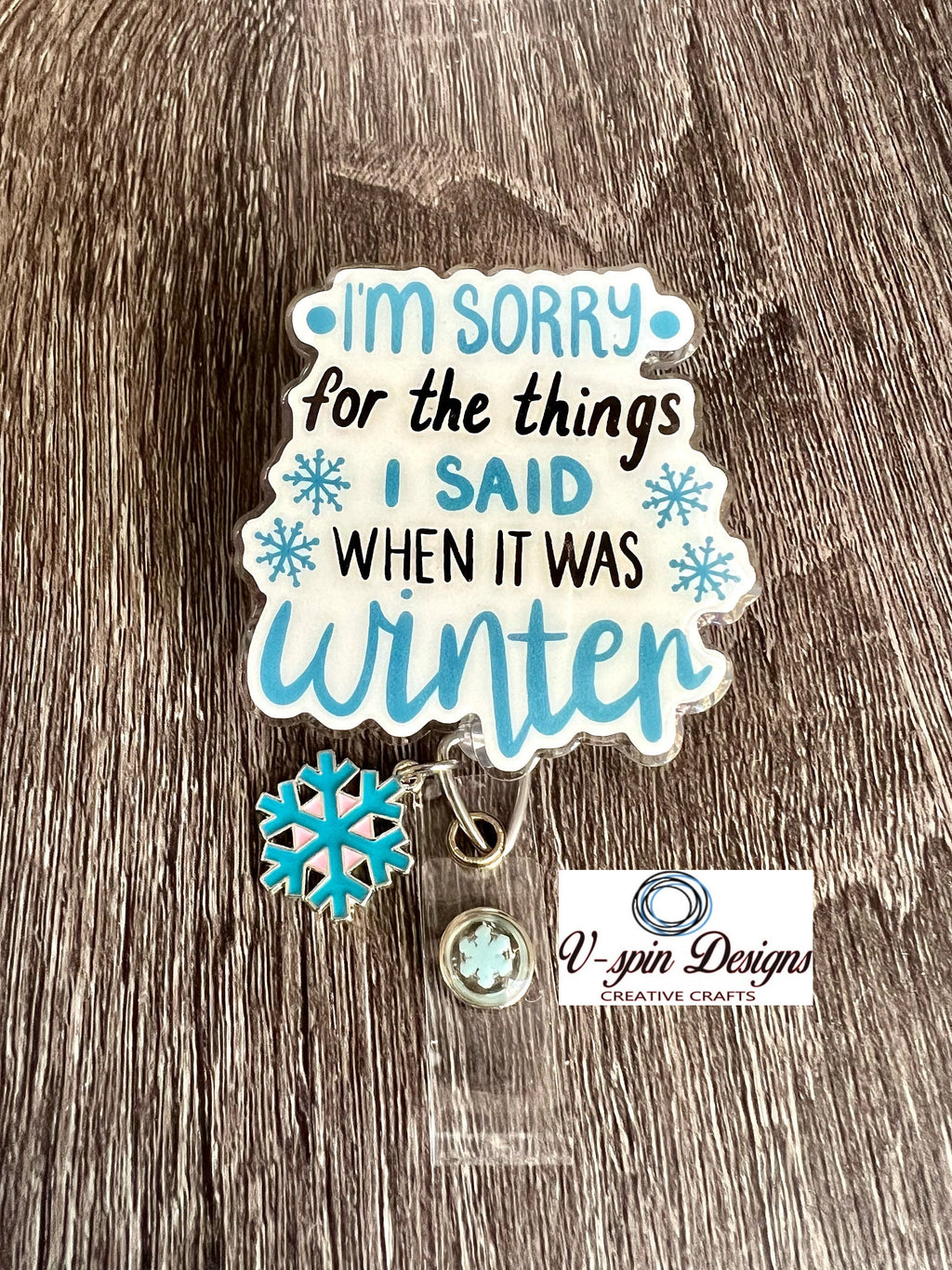 Funny “Sorry for what I said” badge reel/ID Holder/nurse badge reels/gift for teachers/funny badge reels