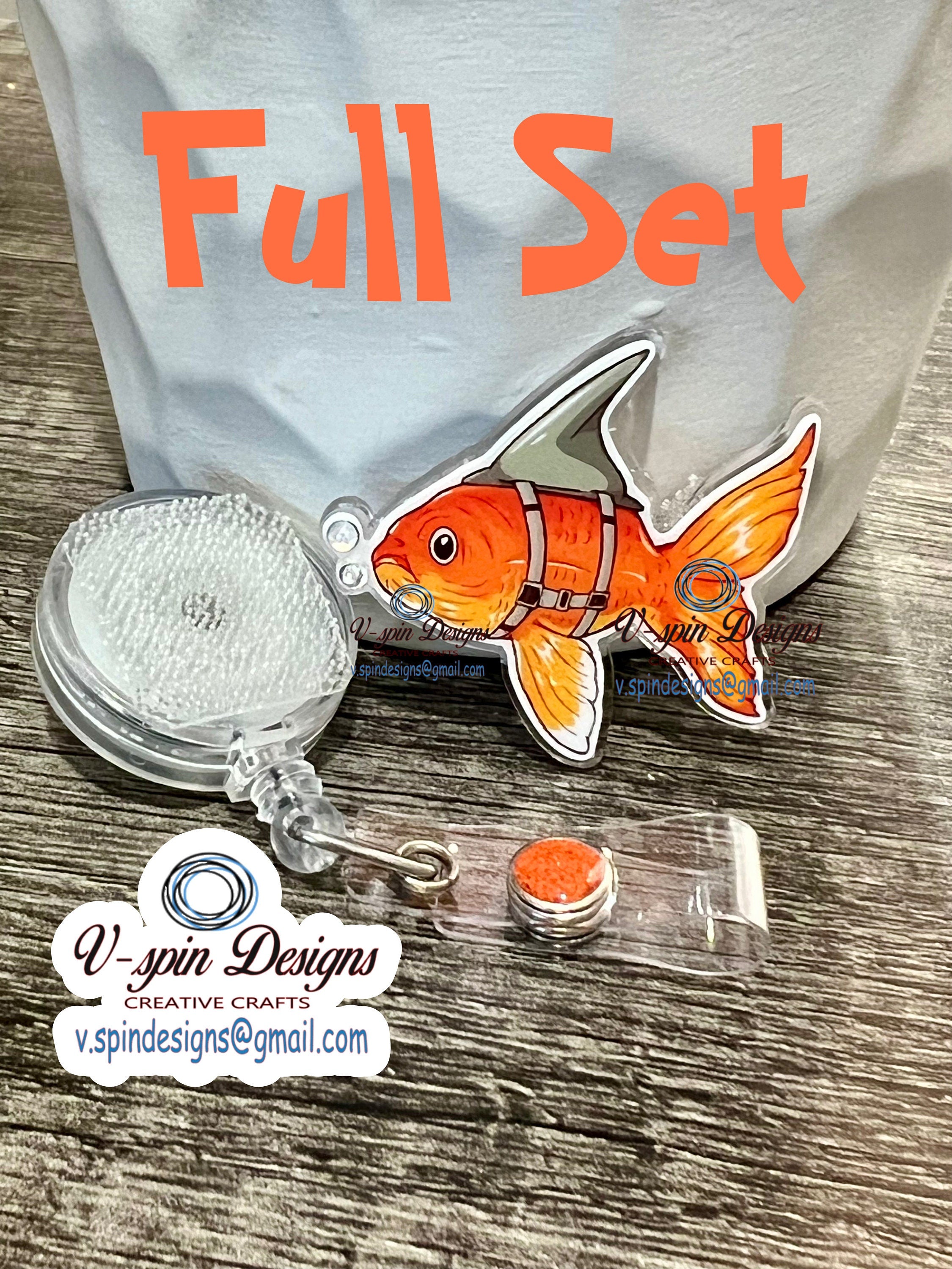 Goldfish Shark Badge reel