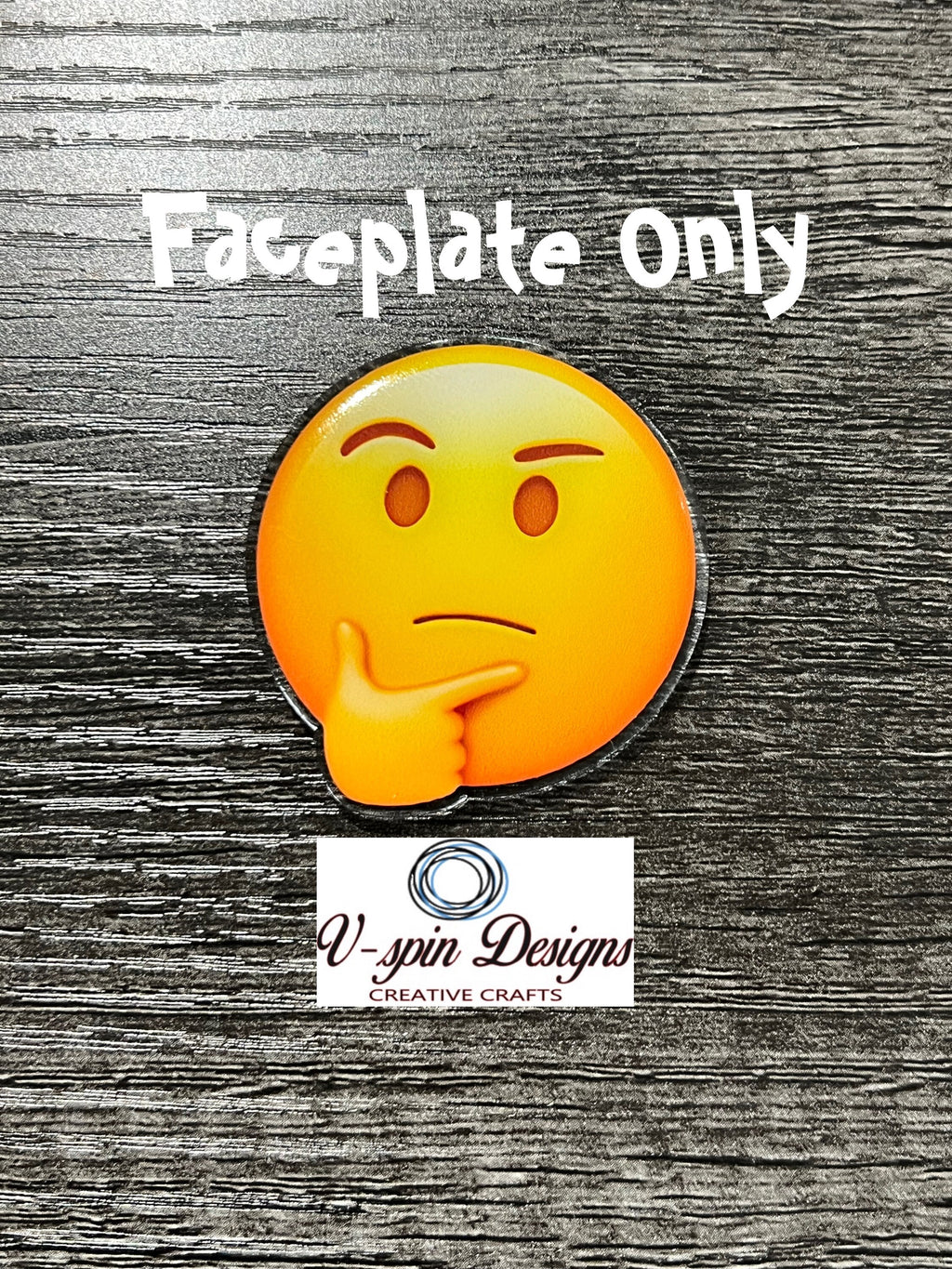 Thinking Emoji, Badge reel/ID Holder card holder/nurse/teachers/fun/silly badge reels
