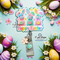 Easter Bunnies badge reel/ID Holder/card holder/teachers/nurses/Easter badge reels