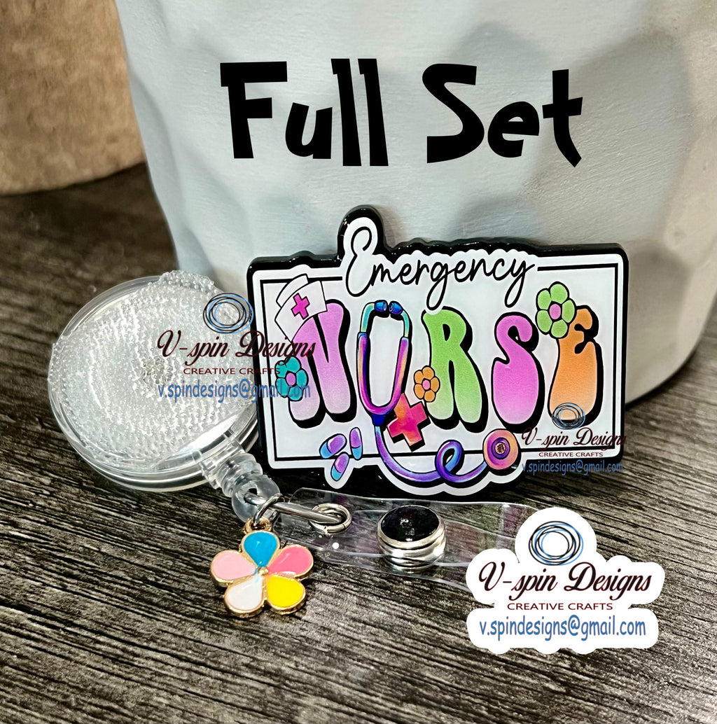 Emergency Nurse Badge reel