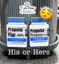 Propofol Papi/Princess Vial Badge reel/ID Holder card holder/nurse/funny badge reels