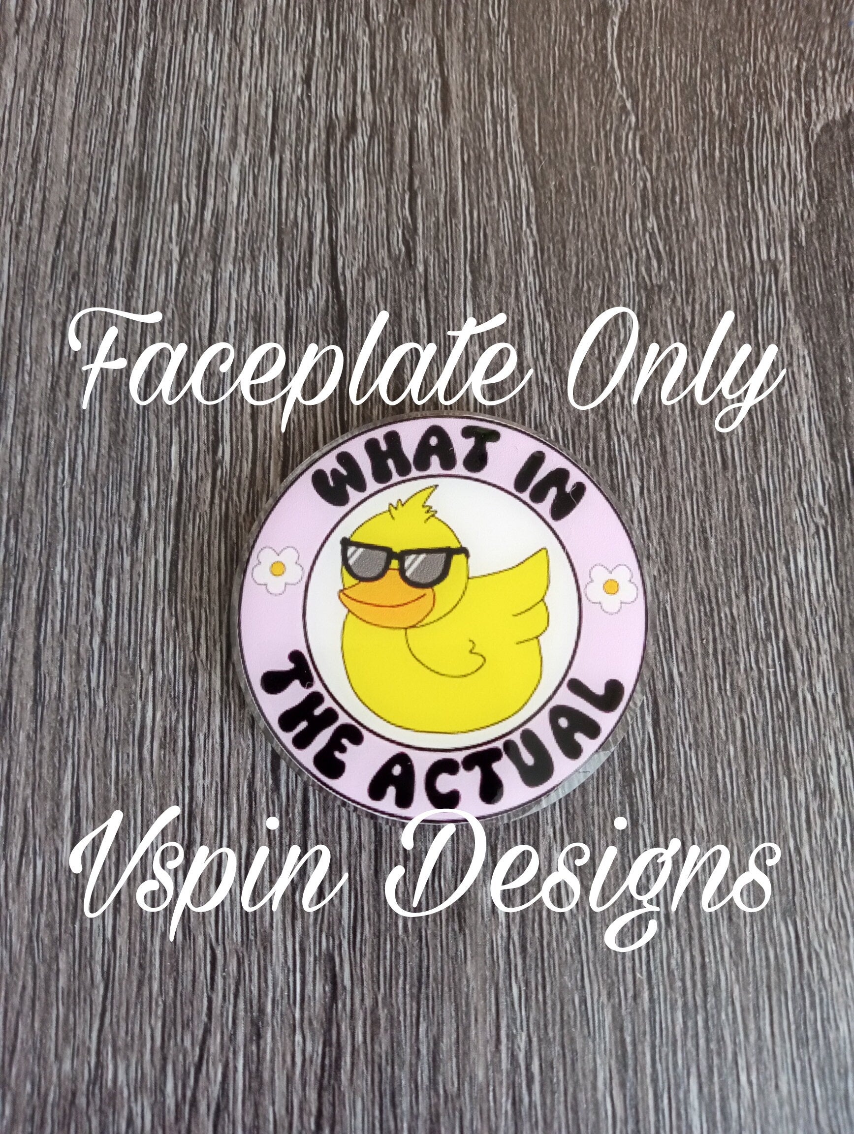 What in the Actual Duck Badge reel/ID Holder card holder/nurse/teachers/fun/silly/ducks
