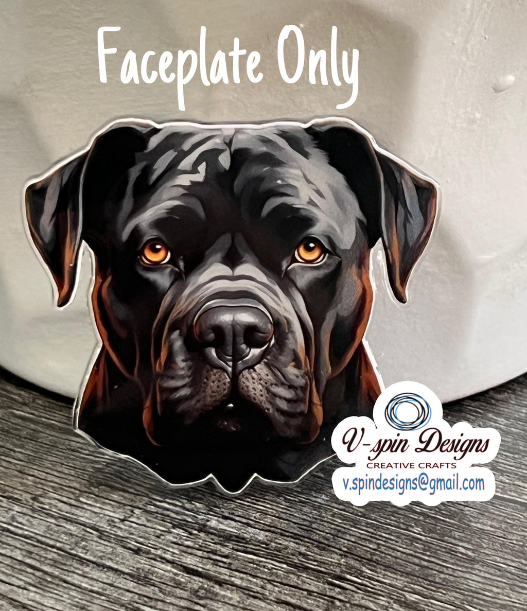 Cane Corso Black dog badge reel/ID Holder/card holder/dog badge reels/nurse badge reels