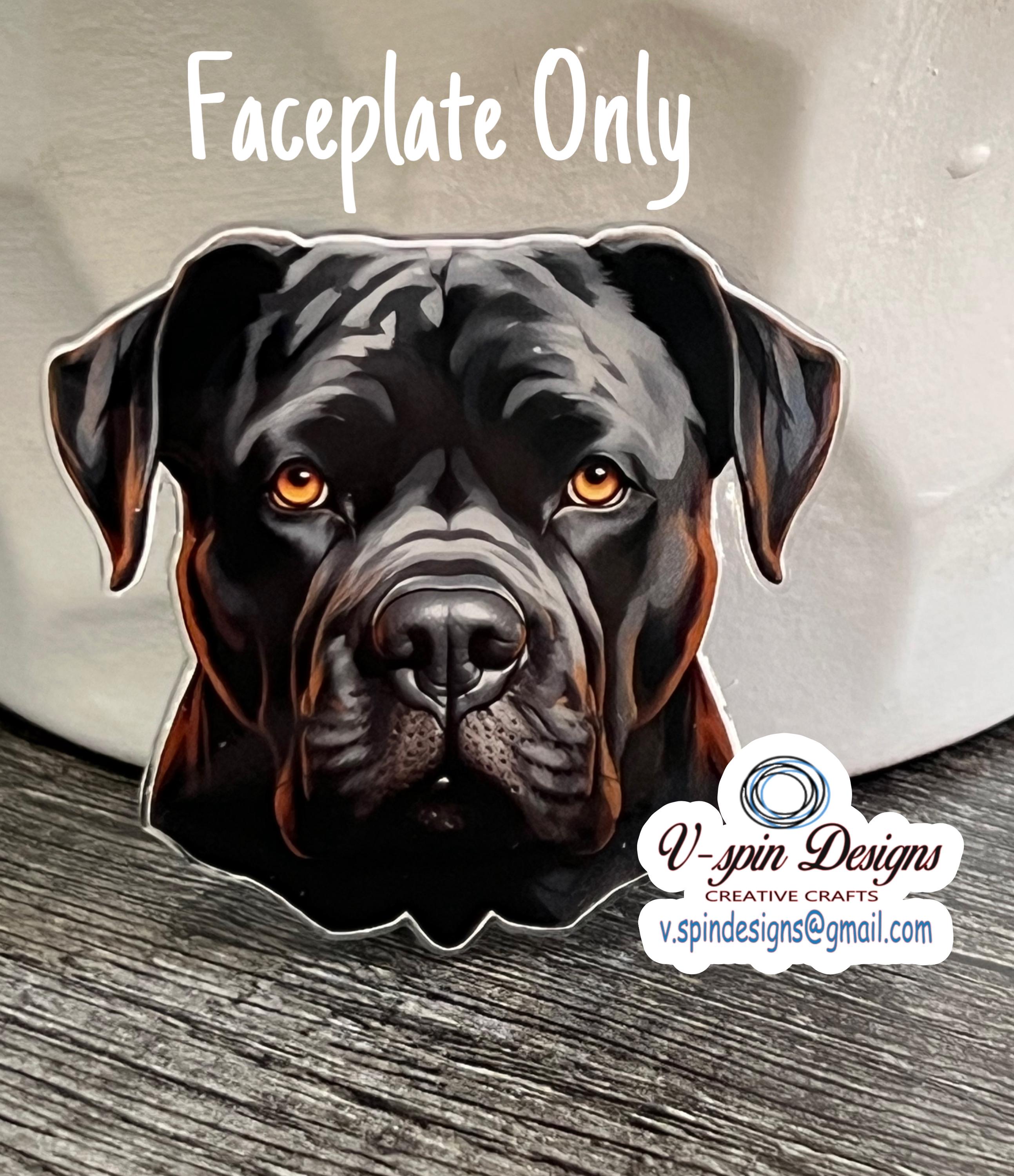 Cane Corso Black dog badge reel/ID Holder/card holder/dog badge reels/nurse badge reels