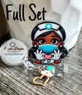 Acrylic Nurse Badge Reel: Retractable ID Holder with Charm