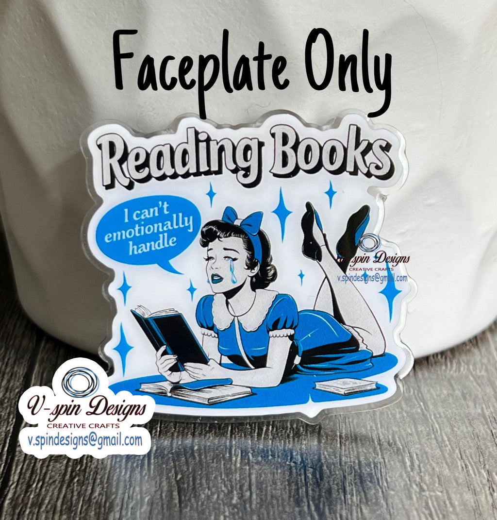 Funny Book lover Badge reel/ID Holder/card holder/nurse/teachers/funny badge reels