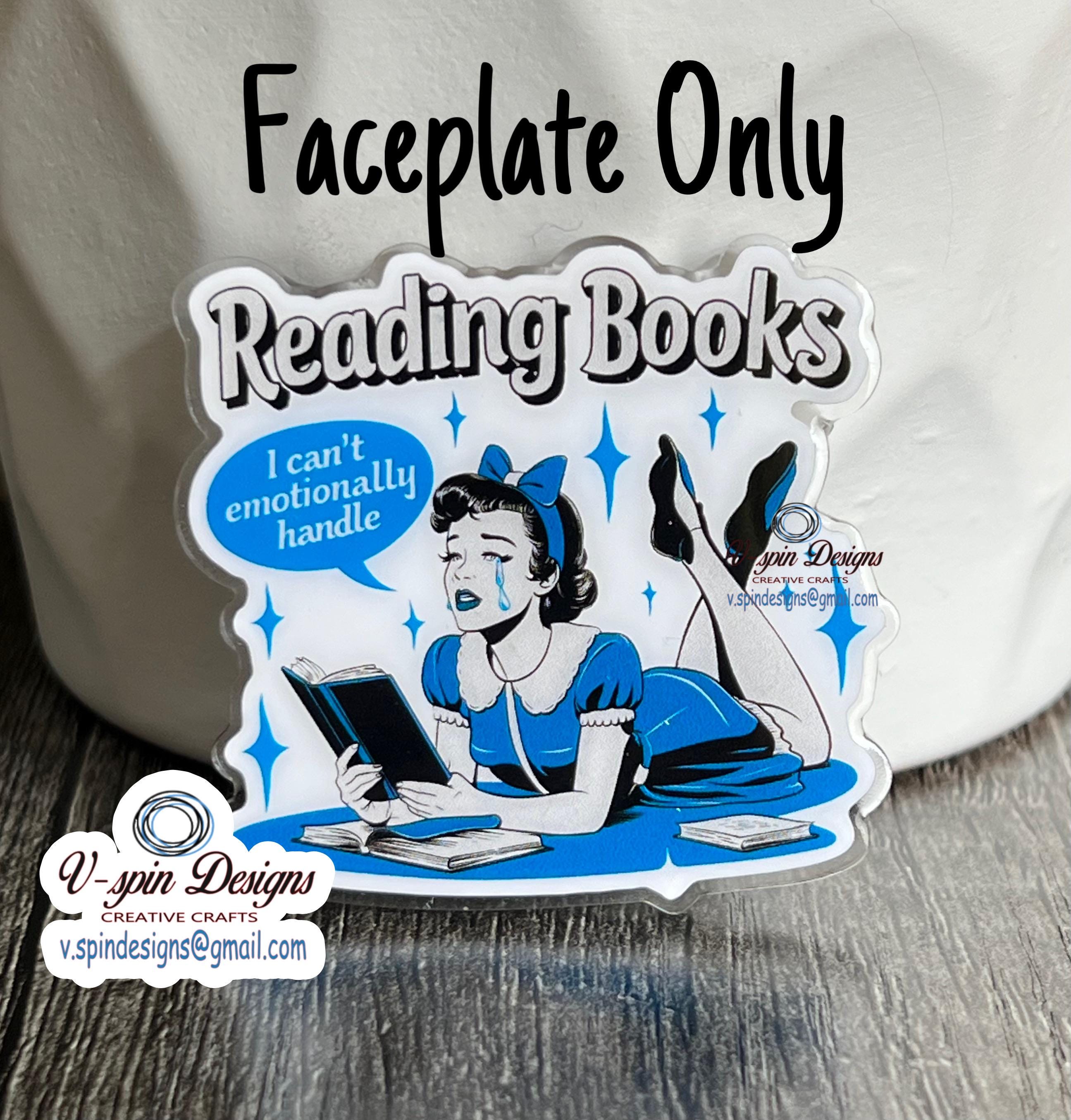 Funny Book lover Badge reel/ID Holder/card holder/nurse/teachers/funny badge reels
