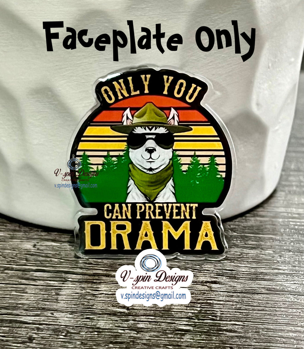 Only you can prevent Drama Llama Badge reel/ID Holder/card holder/nurse/fun/silly