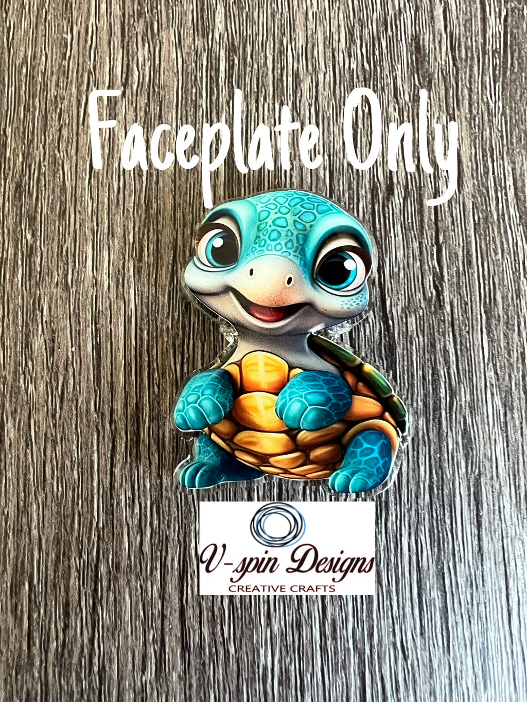 Sea Turtle Retractable Badge Reel: Acrylic ID Holder