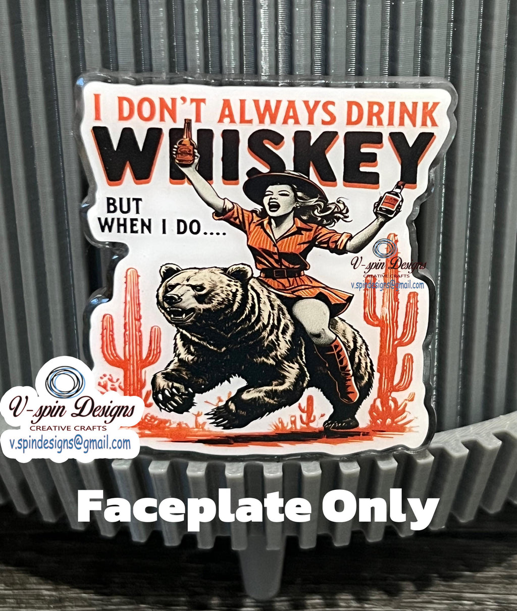 "I Don't Always Drink Whiskey" Badge Reel | Funny Retractable Acrylic ID Holder