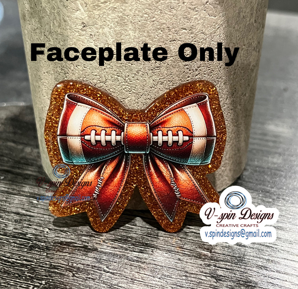 Football Bow badge reel