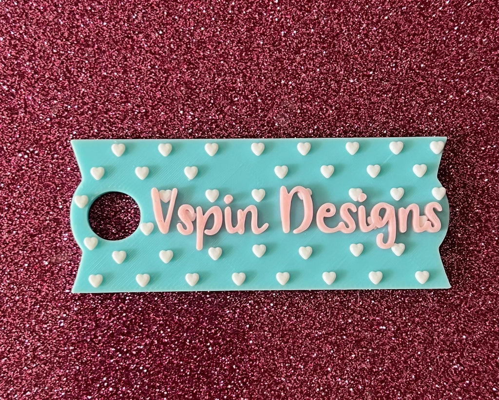 Custom Name Plate 40oz Tumbler Topper | Personalized 3D Printed Cup Lid Accessory