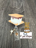 S’mores badge reel/ID Holder/nurses/teachers/summer badge reels